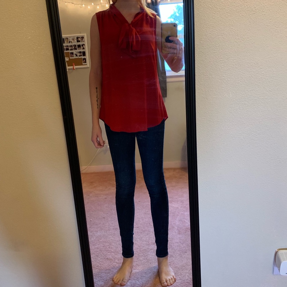 Van Heusen Red Blouse